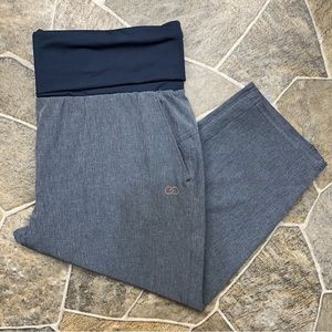 CALIA by Carrie Underwood Navy and Gray Capris